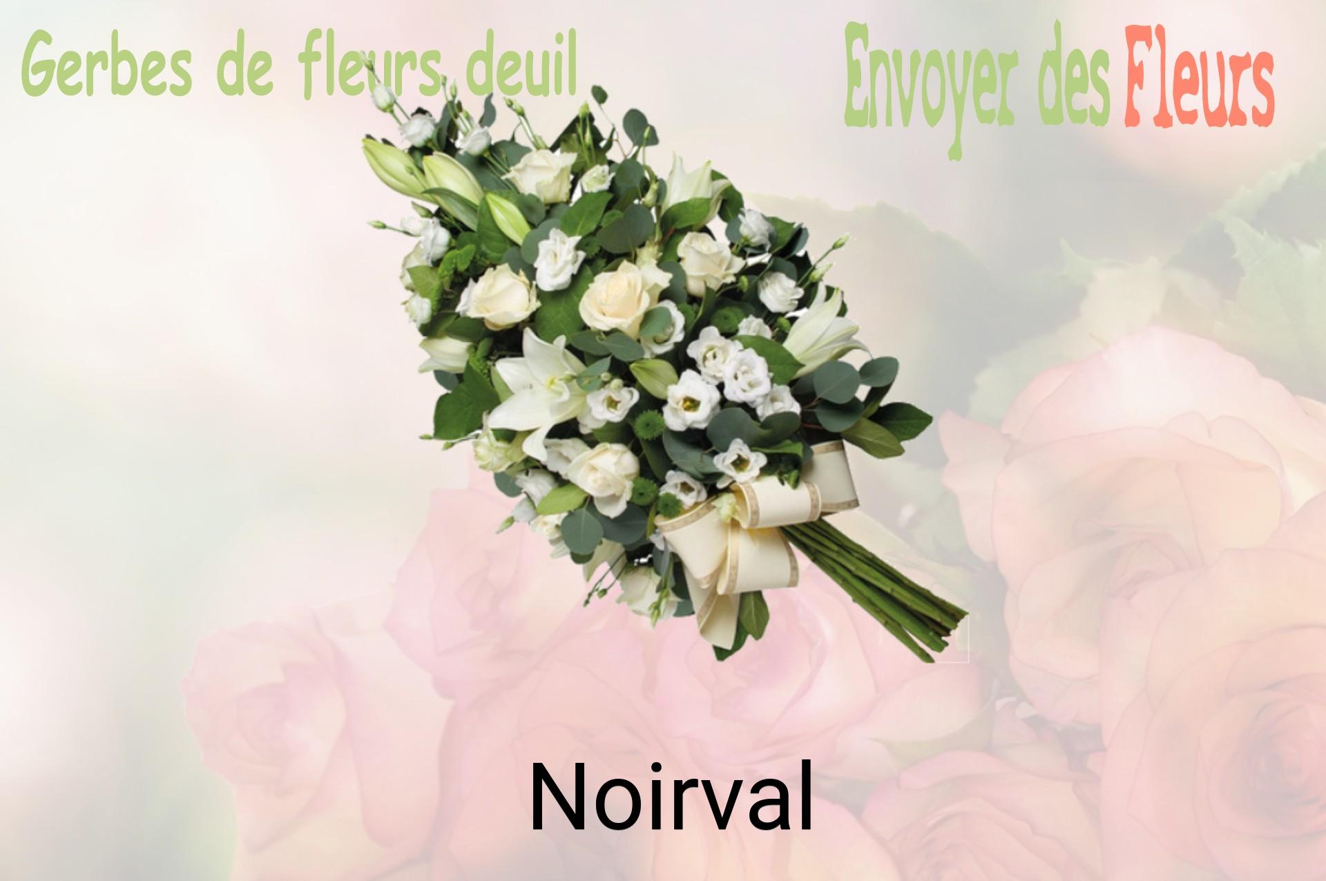 Gerbe de fleurs de deuil livrée à Noirval